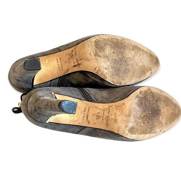 Kate Spade ankle boots Netta , gray suede, Size 9.5 - Picture 7 of 10